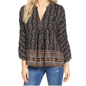 Madewell Bohème Silk Popover Shirt